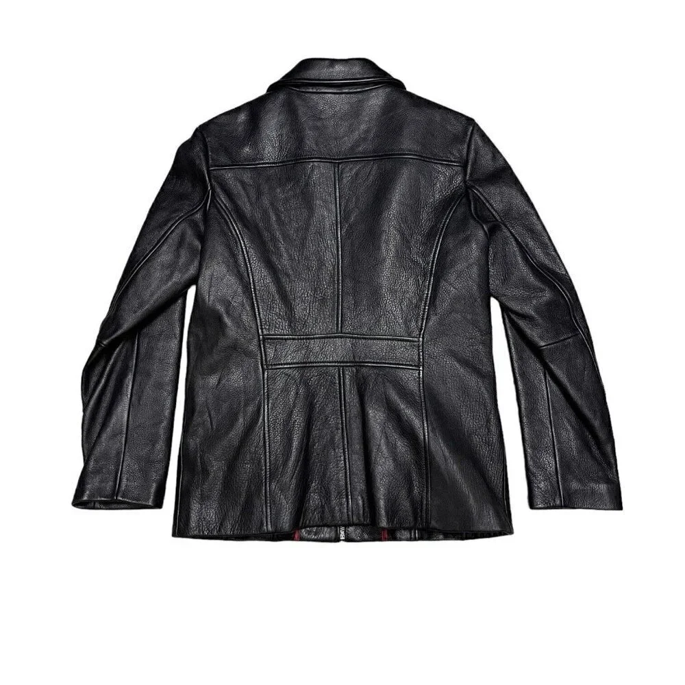 Wilson’s Leather Pelle Studio Vintage Leather Designer Luxury Jacket Medium - Picture 3 of 5
